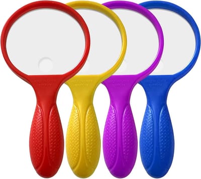 Handloep Set - Vergrootglas Set - Lezen Hobby - Antislip Handvat - Lichtgewicht - Diverse Kleuren