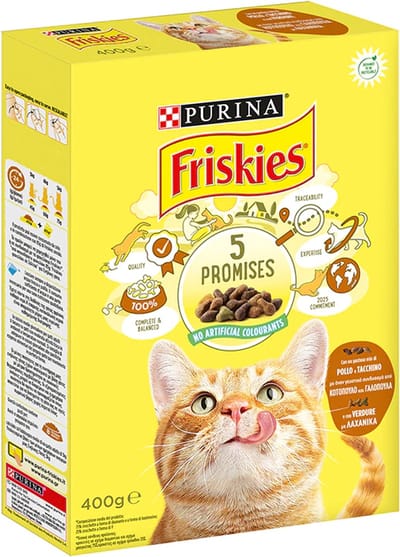 Friskies Kat - kip en groenten 3 X 400g (1200g)