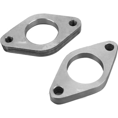 2 stuks Wastegate Dump Pipe Flens Pakking Roestvrij Staal voor 1.4 1.5in Turbocharger gray