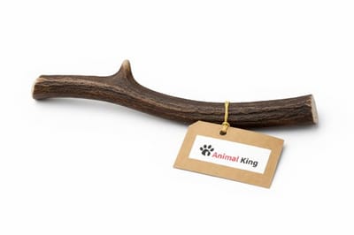 Hertengewei voor Hond 500-600 Gram - Kauwbot voor Lang Kauwplezier voor Hele Grote Honden - Hondenbot - Harde Hondensnack - Animalking - Gewei Hond