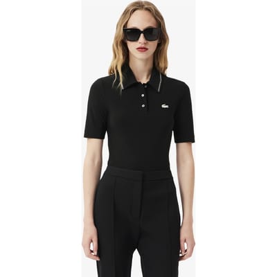 Lacoste Short Sleeve Polo Black Größe: 34 | Poloshirts Outlet | Damen | Schwarz