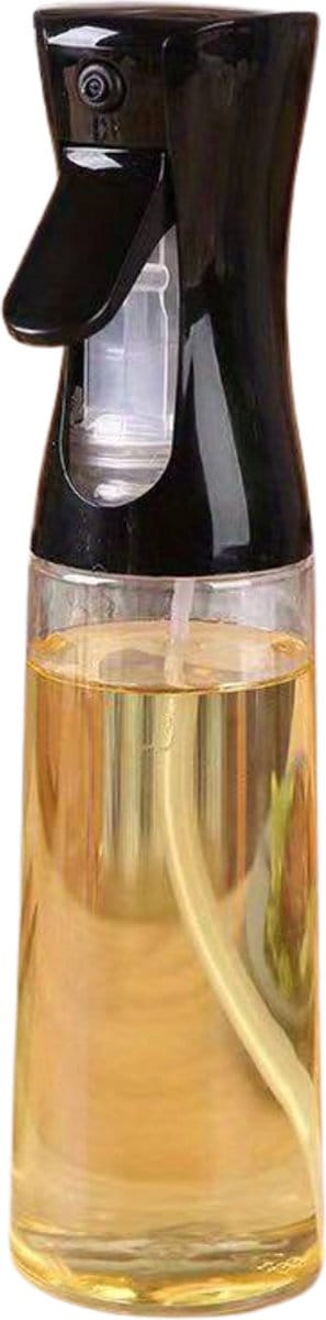 Nivard Oliefles Met Schenktuit - Schenktuit Olijfolie - Navulbaar - Oliefles Met Pipet - Olijfolie Fles - Olie Dispenser - Oil Dispenser - Oil Bottle - 200ML - Spray - Zwart