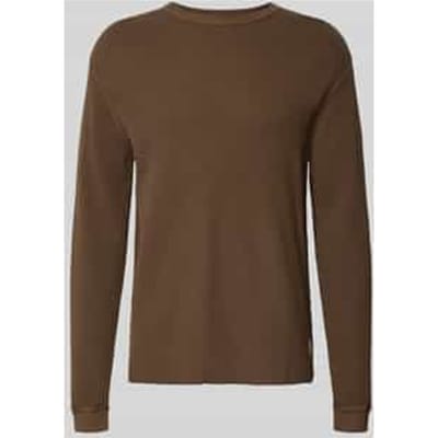 relaxed fit shirt met lange mouwen van puur katoen met thermofunctie