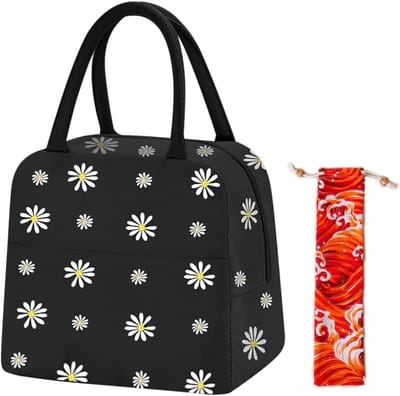 SnelShoppen - Lunch Cooler Bag 6L Kleine Lunchmand met Bestekzak - Mini Lunch Bag Geïsoleerd Waterdicht voor Mannen en Vrouwen - Vouwbaar voor Kantoor