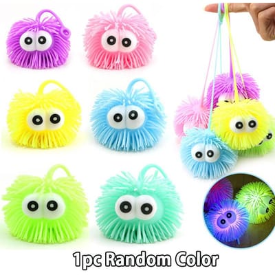 Grappige Pop-ogen Stressbal Stuiterbal Sensorisch Speelgoed Anti-Stress Fidget Speelgoed Lichtgevende Ballen Voor Kinderen Volwassenen Verjaardagsfeest Cadeau