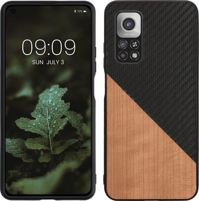 kwmobile hoesje geschikt voor Xiaomi Mi 10T / Mi 10T Pro - Backcover in lichtbruin -Smartphonehoesje - design