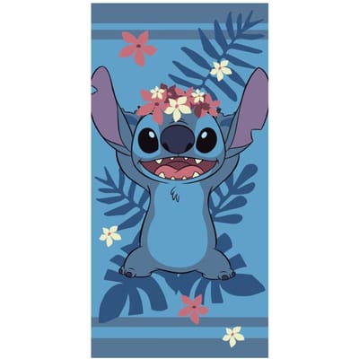 Stitch Beach Towel / Strandlaken (Flowers) - Lilo anch Stitch Decoratie