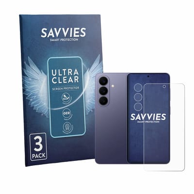 Savvies - Screenprotector voor Samsung Galaxy S26 Enterprise Edition (Voor+Camera) - Folie Beschermfolie transparant 6 Stuks