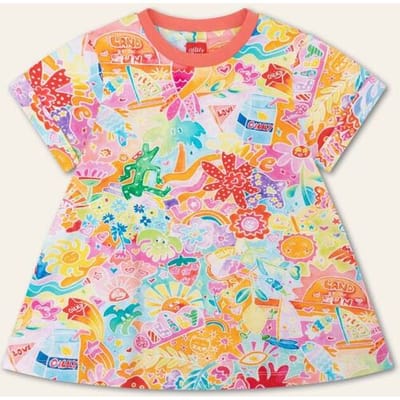 Oilily Datje Jurk- maat140/10yr Prism Roze