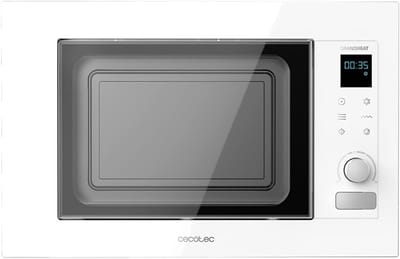 Ingebouwde Magnetron - Keukenoven Digitaal - Snel Eten Opwarmen - Grillfunctie Inclusief - 20 Liter Capaciteit - Wit