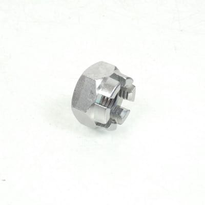 Écrou crénelé M14 axe roue AR pour moto Yamaha 80 DTLC 1988 90171-14809 Neuf