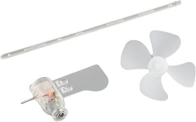 Windturbine Generator Kit - Educatief Model - Natuurkunde Demonstratie - 360 Graden Rotatie - 20 x 9 x 3 cm