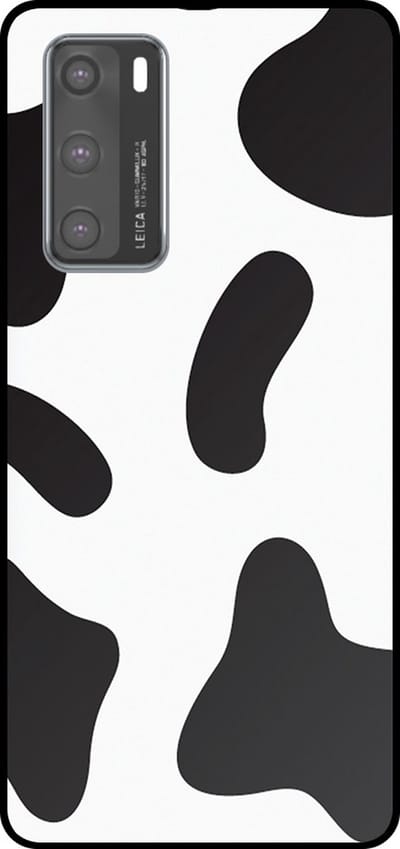 Smartphonica Telefoonhoesje Geschikt voor Huawei P40 met Koeienvlekken Opdruk - TPU Backcover Case With Cow Patches Design geschikt voor Huawei P40