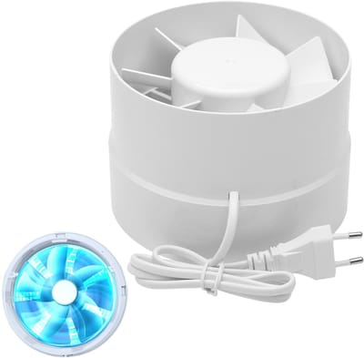 Dailygoody - Kanaalbuisventilator - Inline afvoerventilator - Hoge kwaliteit - 150mm - Stil en efficiënt - Geschikt voor badkamer en keuken