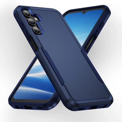 Back Cover Geschikt voor Samsung Galaxy A15 | Rugged Hoesje | Beschermhoes | Schokbestendige Hardcase | Shockproof | Tegen Vallen | Blauw