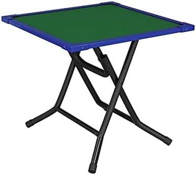 Opklapbare Speeltafel - Kaarttafel Pokertafel - Spelletjes Avond - Ruimtebesparend Opvouwbaar - 35 inch Vierkant - Groen Vilt
