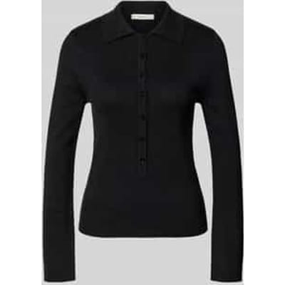 Slim fit shirt met lange mouwen van een mix van lyocell en katoen, model 'FLURA LUREX'