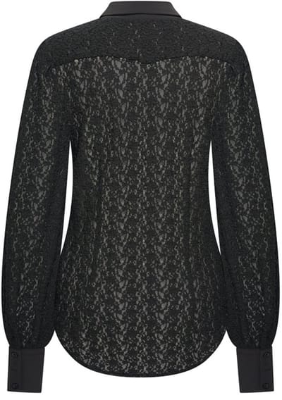 MI PIACE - Travel Blouse Lace 202694 Black - Maat : XS
