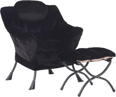 Moderne relaxstoel met voetenbank en opbergvak - ergonomisch design voor woonkamer of slaapkamer