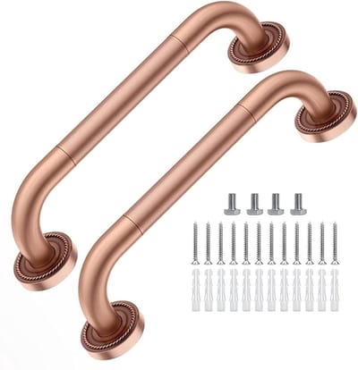 Badkamer Handgreep - Veiligheid Leuning - Veiligheid Thuis - Roestvrij Staal - 2.54 cm - Antiek Brons