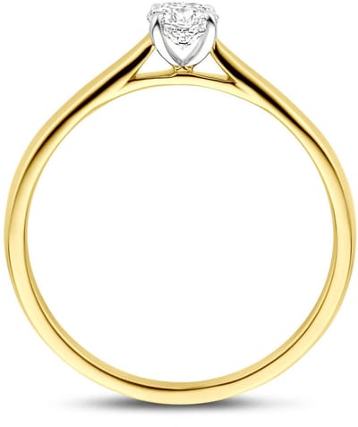 14K Bicolor Gouden Ring Lab Grown Diamant 0.25ct H SI – 4209122
