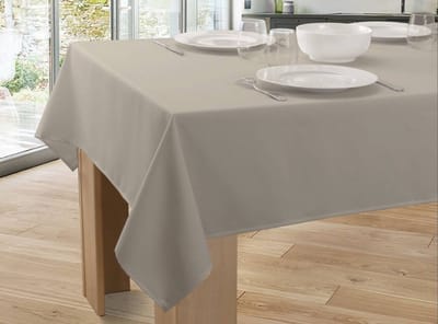 Tafelkleed anti-vlek Serena ficelle 240 x 150 cm - Bonne et Plus tafellaken - Woonkamer decoratie