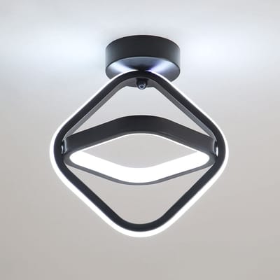 21W LED-plafondlamp, eenvoudige geometrische metalen verlichtingsarmatuur voor woonkamer, slaapkamer, gang, 6000K wit licht