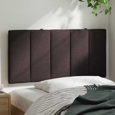 vidaXL - Hoofdbordkussen - "Hanko" - 100 - cm - stof - donkerbruin