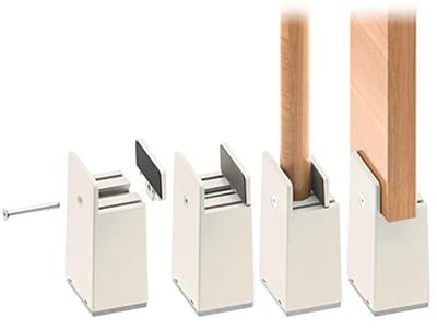 Verstelbare meubelverhogers 10 cm - Robuuste en stabiele voetverhogers voor banken, tafels en stoelen (4 stuks)