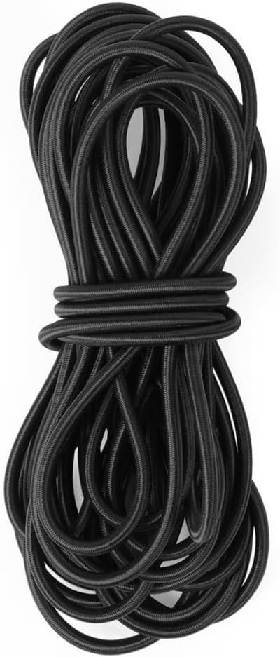 SnelShoppen - Elastische Touw 8 mm x 10 m - Zwarte Spanningstouwen - Expander Kabels voor Trailers, Zeilen, Awnings, Camping, Tuin, Sport, DIY