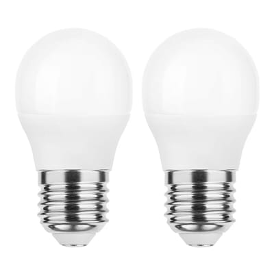Modee E27 LED Filament Lamp 4.9W - 470lm - 2700K - Extra Warm Wit - LED Kogellamp G45 - Vervangt 40W Gloeilamp - 2 stuks