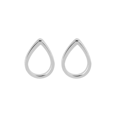 Zilver Druppel Oorknopjes