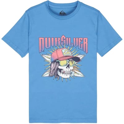 Quiksilver Sound On T-shirt Met Korte Mouwen Blauw 14 Years Jongen