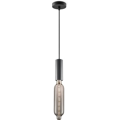 Home sweet home hanglamp Saga zwart Tube - smoke