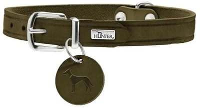 Hunter Hondenhalsband Aalborg Olive Maat 42: 32 - 38 cm