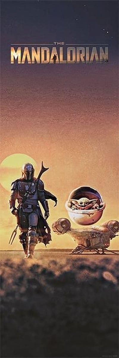 Poster - Star Wars The Mandalorian The Child Dusk - 91.5 X 30.5 Cm - Multicolor