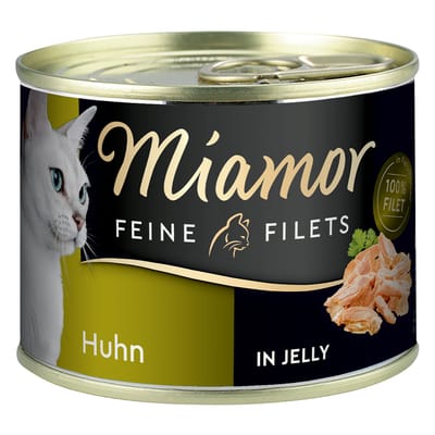 Miamor - Fijne filets blik 12x185g - Kip in gelei