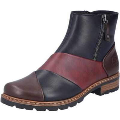 Rieker dames enkellaarsjes, gevoerd, meerkleurig Z9356-90