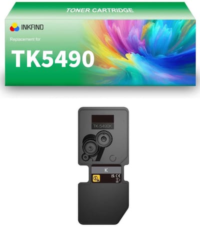 INKFIND TK-5490 Zwart tonercartridge compatibel met Kyocera TK5490 TK-5490 Zwart geschikt voor Kyocera ECOSYS PA2101cwx/PA2101cx/MA2101cfx/MA2101cwfx - 1-pack Zwart