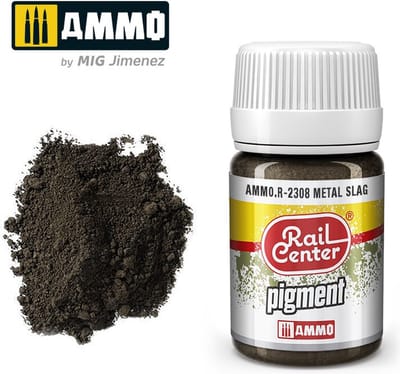 AMMO by Mig Jimenez Modelbouwdecoratie - MIG R2308 Rail Center - Metal Slag - Pigments - 35 ml Effecten potje