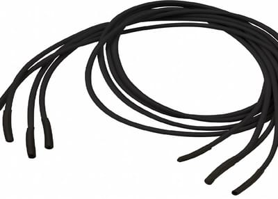 Vitility - Schoenveters - Elastisch - Zwart - 80 cm - 3 paar