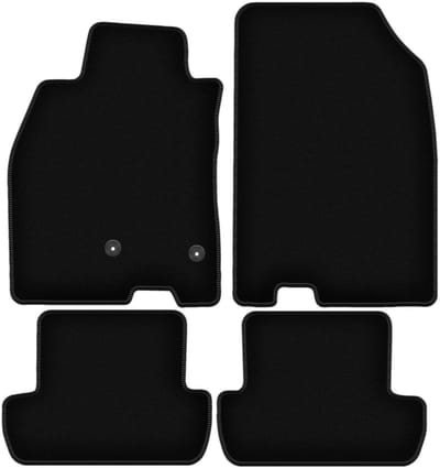 BASIC zwarte veloursmatten voor: Renault Megane III hatchback, coupé, grand tourer, stationwagen (2008-2015)