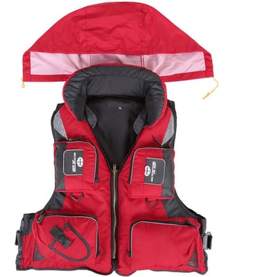 Lixada – gilet de sauvetage professionnel en Polyester pour adulte, gilet de sécurité pour la pêche, la natation, la navigation de plaisance, la dérive XL rouge