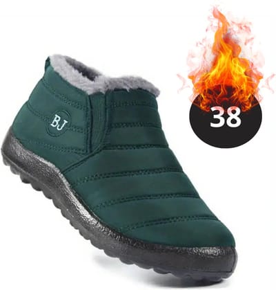 Nivard Snowboots - Sneeuwschoenen - Sneeuwboots - Dames - Wintersport - Ski - Skischoenen - Donker Groen - 38 - Laag