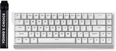 MCHOSE Ace68 E-sport - Wit 65% Hall Effect Uranus Magnetische Switch 8K Hz RGB Hotswap Mechanisch Gaming Toetsenbord (MC-Ace68-14)