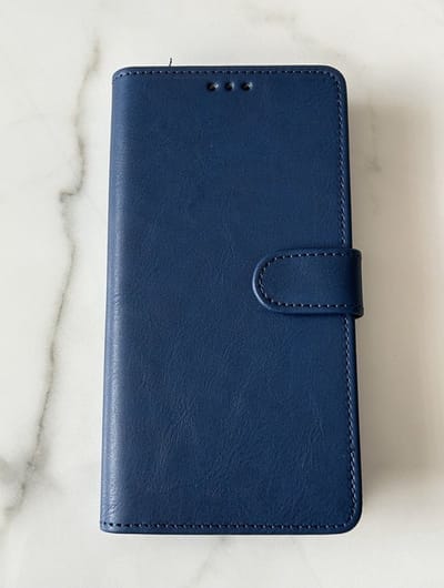 PU Leder wallet Case - Book Case Flip Cover Hoesje Met Stand Functie - Beschermhoes Met Pasjes Houder - Geschikt voor Samsung Galaxy A15 / A15 5G - Blauw