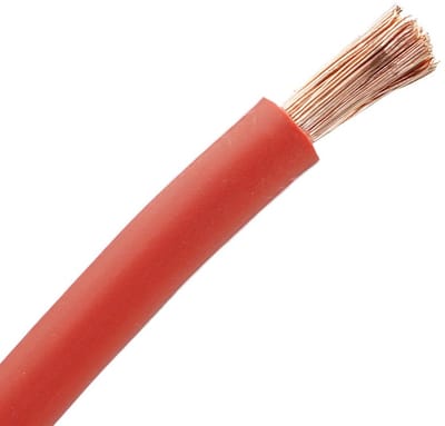 Laskabel 1x95mm² rood per meter (19057)
