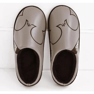 Katoenen Pantoffels Dames Winter Binnen Dikke Zool Antislip Huis Koppel Modellen PU Oppervlak Waterdicht Warm en Fluweel Pantoffels Heren Pantoffels 40/41 kaki