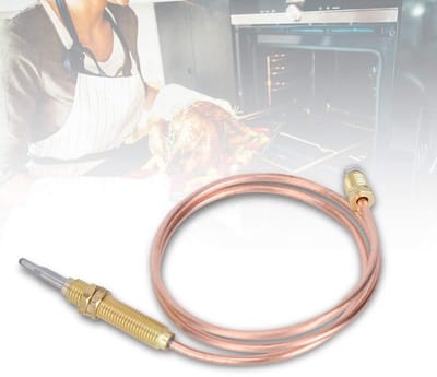 Dailygoods- Thermokoppel Universeel - Hoge Reactiesnelheid - M8 Schroefdraad - Geschikt voor Gaskachel/Oven - Stabiele Prestaties - 60 cm Lengte - Gasthermoelement