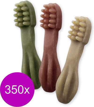 Whimzees Tandenborstel - Hondensnacks - 350 x Dental 6.4 cm Xsmall